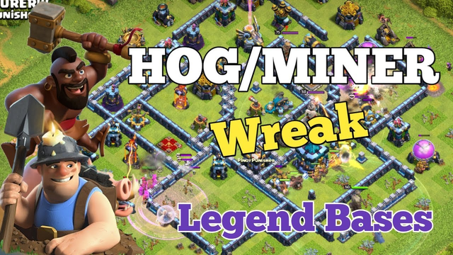 'HYBRID' Wreaks Legend Bases - Th13 Hog Miner Hybrid Legend League Attacks 2020 Oct - Clash of Clans