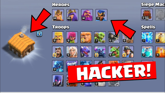 TH2 PLAYER UNLOCKED EVEYTHING................... Clash of Clans