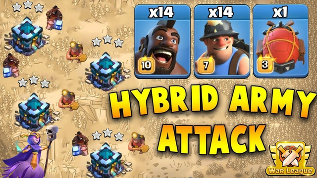TH13 HYBRID Attacks! ULTIMATE SYNERGY for TH13 Legend League  Clash of Clans