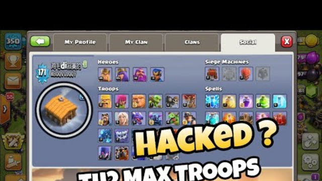 Th2 player with max troops , unlocked everything   | clash of clans