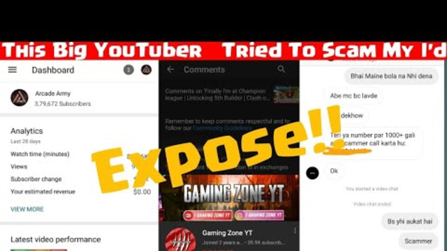 This Big YouTuber Tried to scam my Coc Account | Exposed | Pubg YouTuber | Clash of Clans