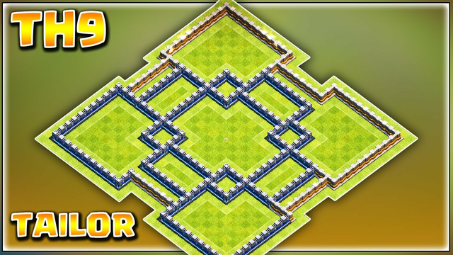 TH9 HYBRID BASE | TAILOR with Bomb Tower 2020 | THE MOST POPULAR BASE | Clash of Clans