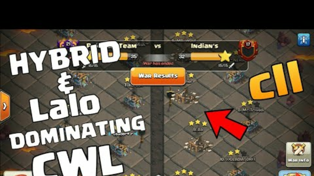 HYBRID AND LALO DOMINATING CWL | OP 3 STAR WAR TH13 ATTACK STRATEGY | CLASH OF CLANS |