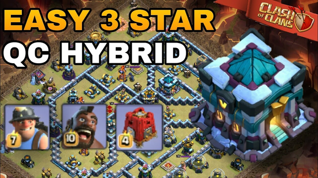 EASY 3 Star With QC Hybrid at Th13 Clash of Clans 2020 | CoC