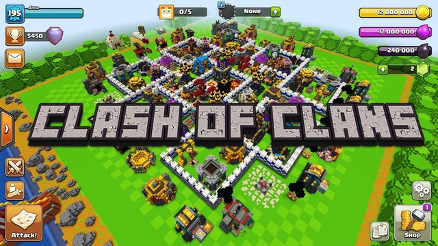 CLASH OF CLAN  & Minecraft LIVE #Clash of Clans
