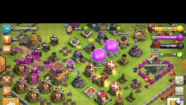 tryng to get a win in Clash of clans close