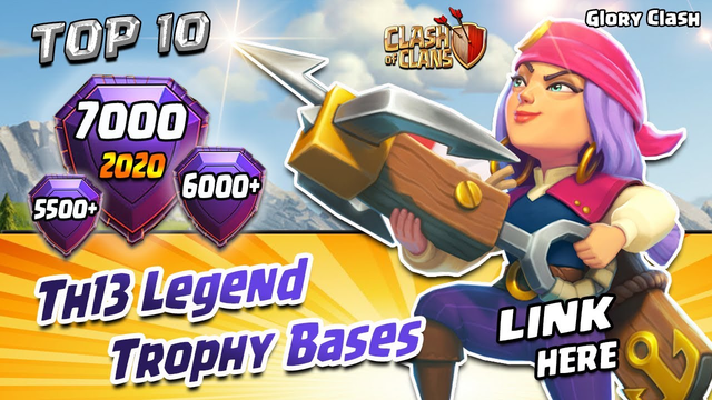 *TOP10* Th13 Legend Pushing Bases /Anti 2 Star/Legend Trophy base with LINK - Clash of clans #619
