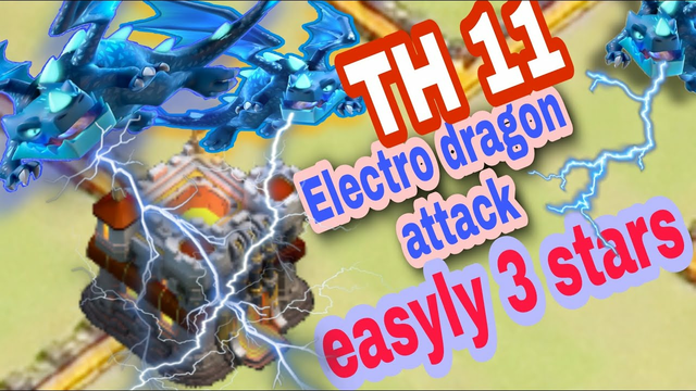 TH11 Best Electro Dragon Attack 2020 ! ! New E Drag+Rage Spell TH11 War Attack Strategy in CoC