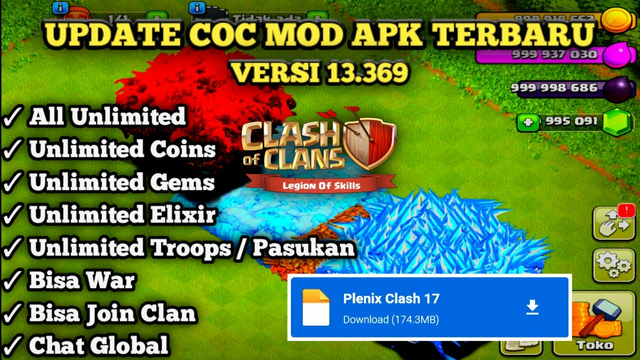 Update Clash Of Clans Mod Apk V13. 369 Terbaru !!  Coc Mod 2020 - All Unlimited - Link MediaFire