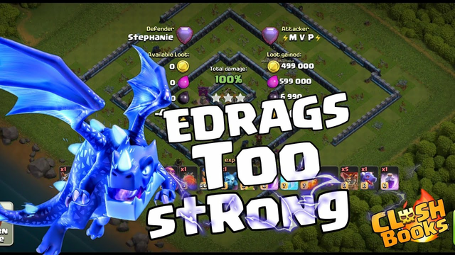EDRAGS TOO STRONG!! 3 STAR ANY LEGEND BASE |TH13 TROPHY PUSHING ATTACK STRATEGY | CLASH OF CLANS |