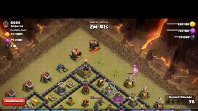 OH MAN VERY GOOD ATTACK SPOILED BT CLAN CASTLE. COC TIPS FOR ATTACK.