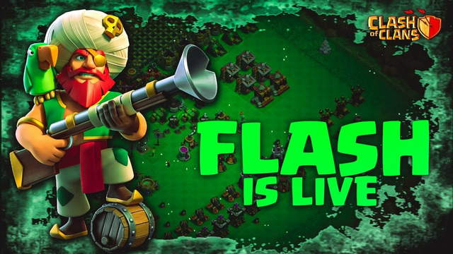 CLASH OF CLANS WITH FLASH OP LET'S LOOT AND VISIT #COC #FLASHOP