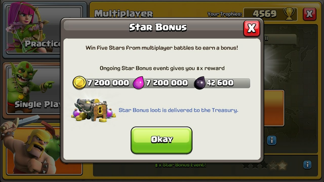 Wow... 8 X Star Bonus Possible In Clash Of Clans ! - COC Tips And Trick