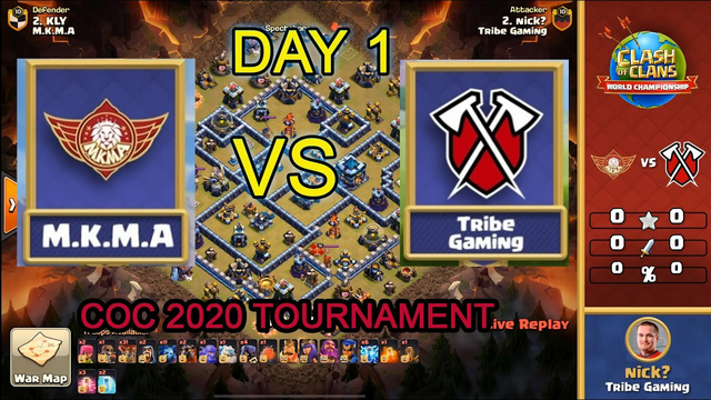 M.K.M.A VS Tribe Gaming Clash of Clans Tournament 2020