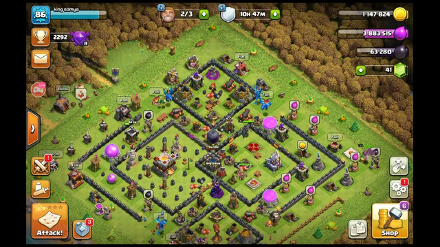 lets visit your base playing among us and clash of clans todays aim is 390 subs