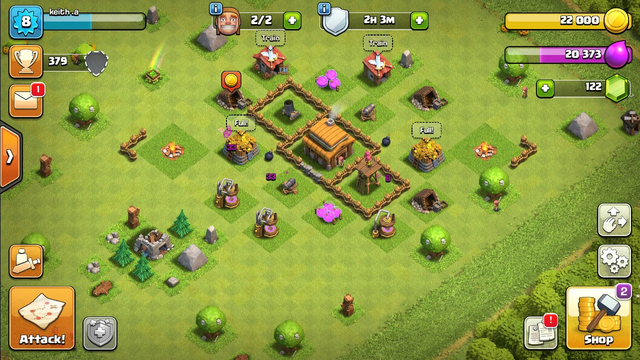 Playing Clash of Clans|Rebuilding clan tower