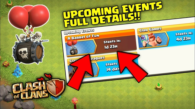 Upcoming (A Barrel of a Fun) event full details and rewards | Clash of Clans | COC