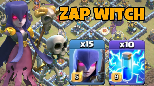 easy but strong! TH13 zap witches attack strategy | easy 3 star TH13 bases | clash of clans