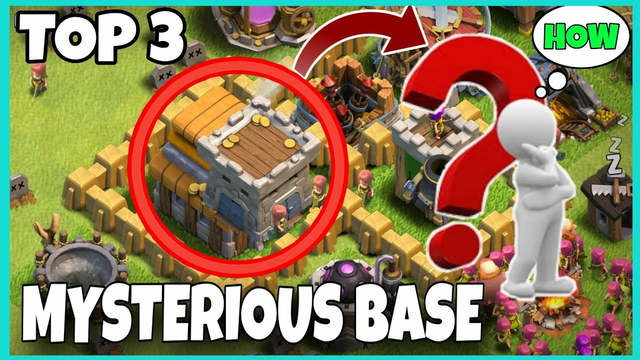 TOP 3 |MYSTERIOUS BASE IN COC|GHOST VILLAGE CLASH OF CLANS |STRANGE BASE CLASH OF CLANS| GLITCH BASE