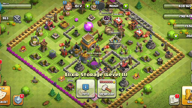 coc :  clash  of  clans  awesome  game play   100 %  damage     town  hall  level   8