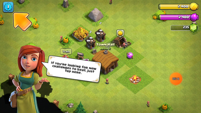 Playing clash of clans #1