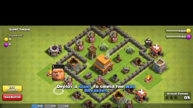CLASH OF CLANS | TOWN HALL 4 PRACTICE MODE TUTORIAL | GIANT SMASH