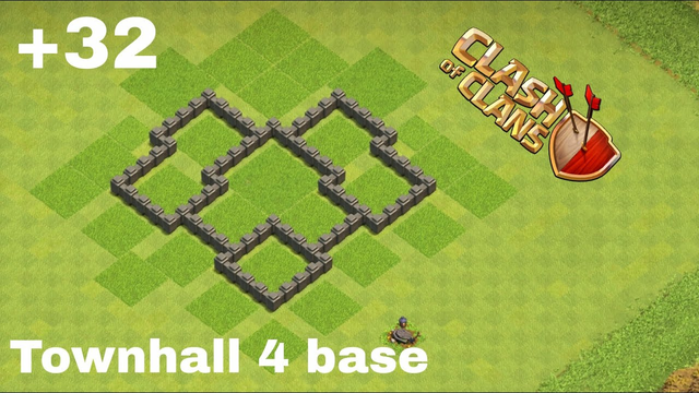 Townhall 4 base. Most effective base. Clash of clans