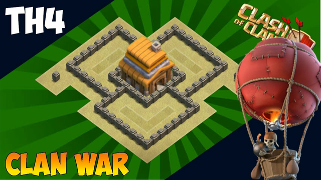 NEW BEST! TH4 war base 2020 | CLAN WAR | Clash of Clans