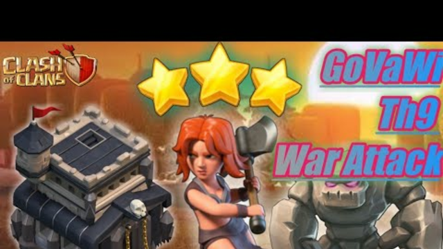 Clash of Clans | TH9 GoWiVa Attacks | Town Hall 9 Valkyrie War Attack Strategy