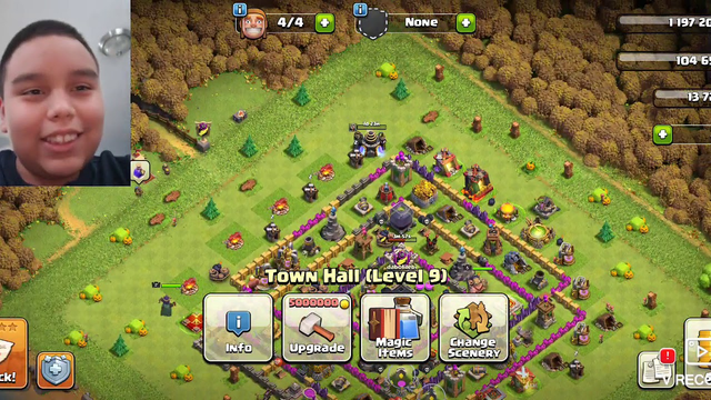 playing clash and clans