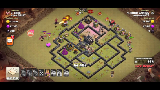 [clash of clans] New troop attacks #shreemanarmy #coc #supercell