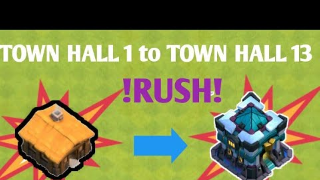 TOWN HALL 1 TO TOWN HALL 13 RUSH ! EPISODE #4 ll #coc #Coc #cOC