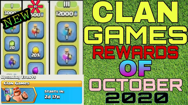 Clan Games Rewards in October 2020 in clash of clans | upcoming 22-28 October clan games rewards |