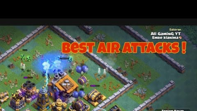 BH9 Air Attacks ! #clashofclans | Bonus 3 star attack !