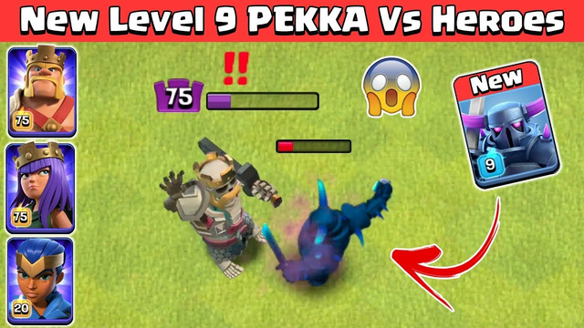 New Level 9 P.E.K.K.A Vs All Heros | Clash of Clans | Geddy Gaming