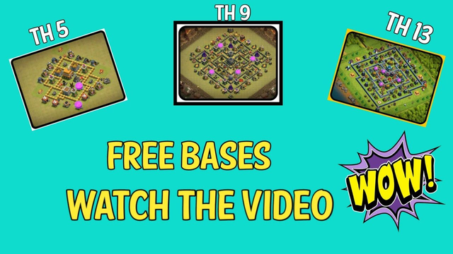Free Bases | coc bases | th4 to th13| coc lion| #5