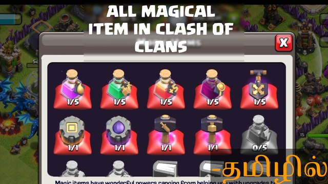 Clash of Clans  magical item  in Tamil | Clasher Roshan | Clash of Clans Tamil