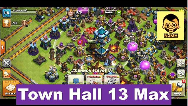 Clash of Clans - Town Hall 1 to 13 (5 Stars Max) | Upgradation