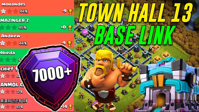 Anti 2 Star Th13 Legend League Base With Link || Top 5 Trophy Legend Bases 2020 || Clash of Clans