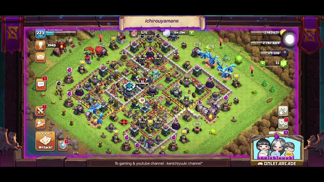 playing clash of clans 10/24