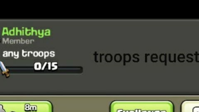 how to request troops in clash of clans