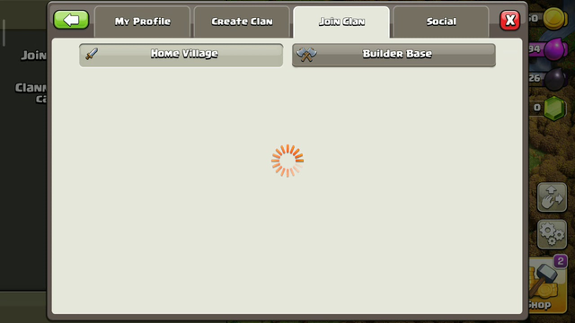 COC New glitch !! unable to join clan open clan chat but I am in clan