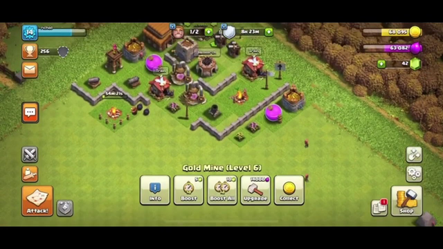 Battling bases in clash of clans