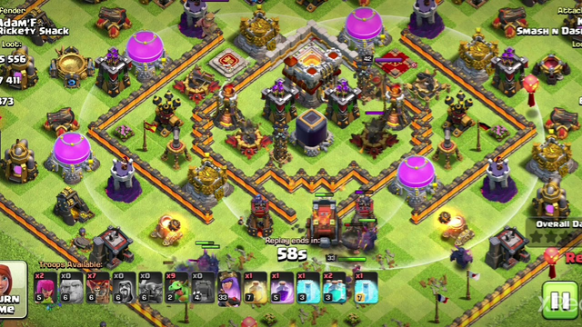 how to 3 star th 11 with th 10...op.....coc      #clash of clans  #coc