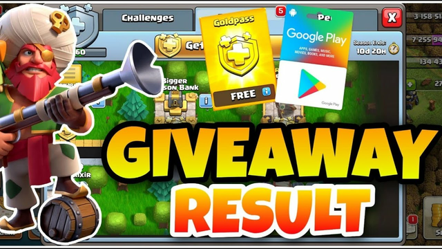 Goldpass Giveaway Winner!! | CLASH OF CLANS | PUXAS TITANS