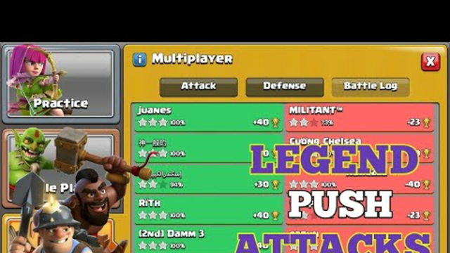 'HYBRID OP' Legend League Push Attacks! Best Th13 Attack Strategy - Clash of Clans