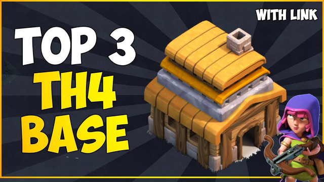 TOP 3 TH4 Base With Link in 2020 | Town Hall 4 Base Copy Link | COC Hybrid Base | Clash of Clans