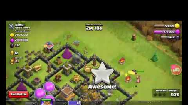Clash of Clans  Gameplay Trophy Pussing