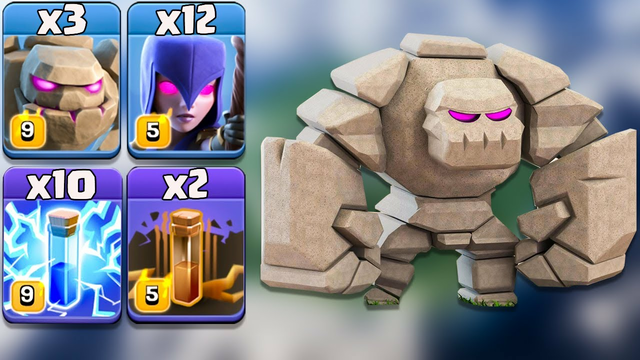 Golem Attack Is More Strong With Zap + Earthquake -Th13 Best Attack Strategy 2020 Clash Of Clans