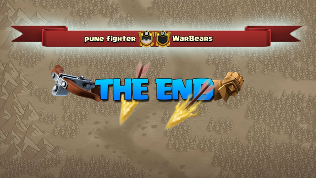 Pune fighter vs WarBears - The EPIC End of This Journey - Clash Of Clans Coc
